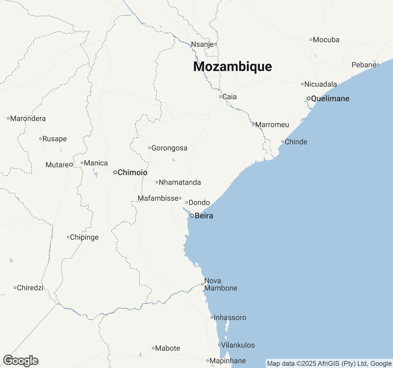 Map of Mozambique
